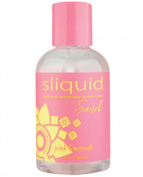 Sliquid Swirl Lubricant Pink Lemonade - 4.2 Oz Bottle