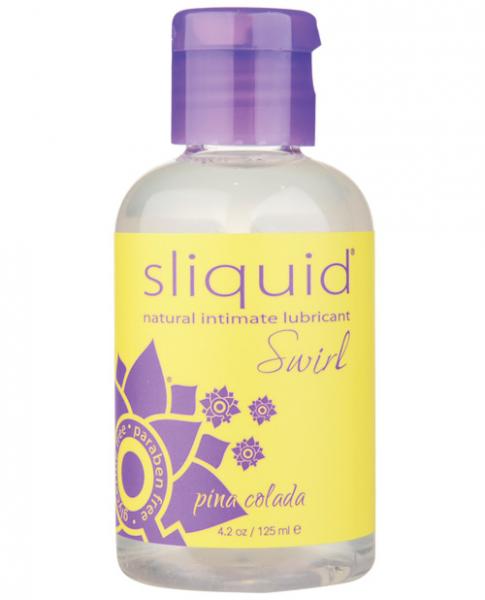 Sliquid Swirl Lubricant Pina Colada - 4.2 Oz Bottle