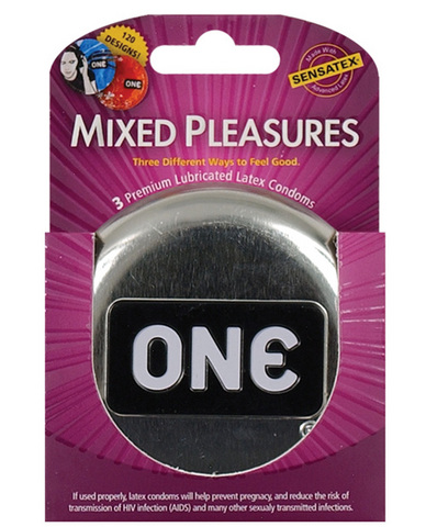 One next generation mixed pleasures condoms - box of 3 - Click Image to Close