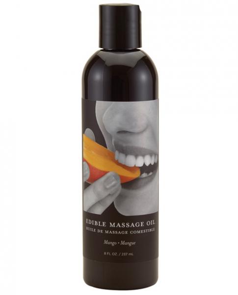 Earthly Body Edible Massage Oil - 8 Oz Mango