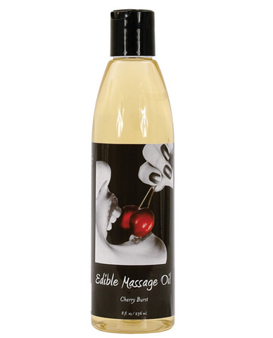 Hemp edible massage oil, cherry - Click Image to Close