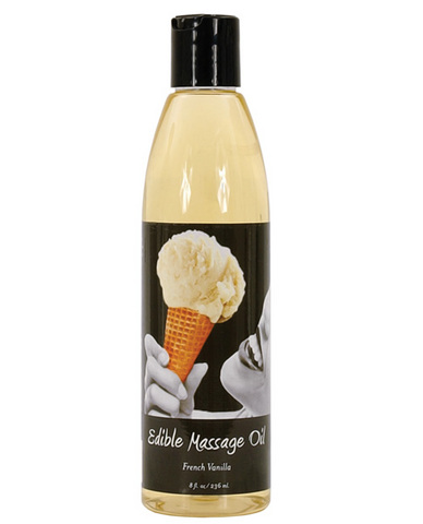 Hemp edible massage oil, french vanilla