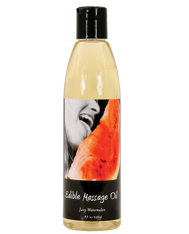 Hemp edible massage oil, watermelon