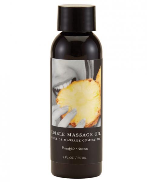 Earthly Body Edible Massage Oil Pineapple 2oz