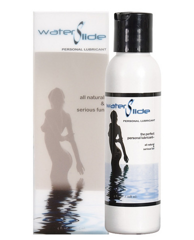 Water slide personal lubricant w/carrageenan - 4 oz bottle