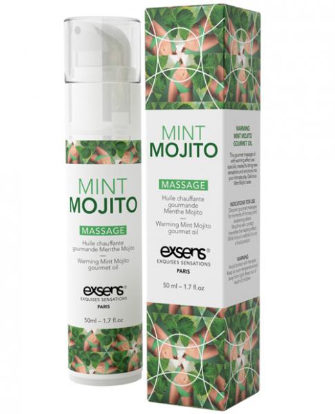 Exsens Of Paris Massage Oil Mint Mojito 1.7oz - Click Image to Close