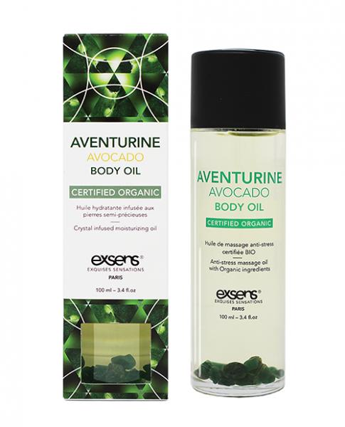 Exsens Organic Body Oil W/stones - Adventure Avocado 100 Ml - Click Image to Close