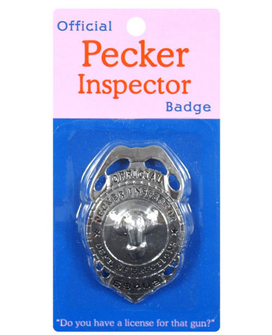 Pecker inspector badge