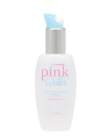 Pink water lube 1.7 oz pump bottle