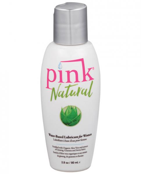 Pink Natural Water Based Lubricant For Women 2.8oz