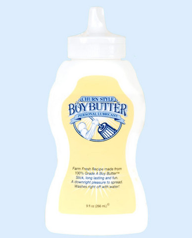 Boy butter churn style squeeze bottle - 9 oz - Click Image to Close