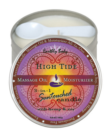 Suntouched hemp candle - 6oz round tin high tide