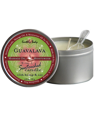 Suntouched hemp candle - 6 oz round tin guavalava