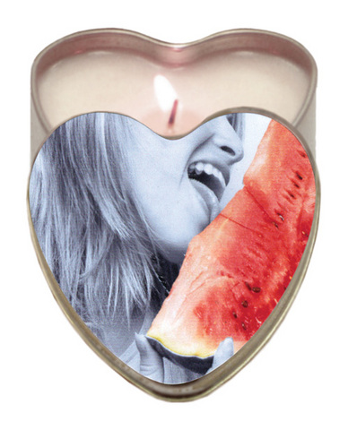 Heart tin suntouched hemp edible candle-watermelon 4oz