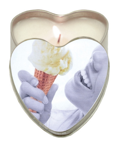 Heart tin suntouched hemp edible candle-vanilla ice cream 4 oz - Click Image to Close