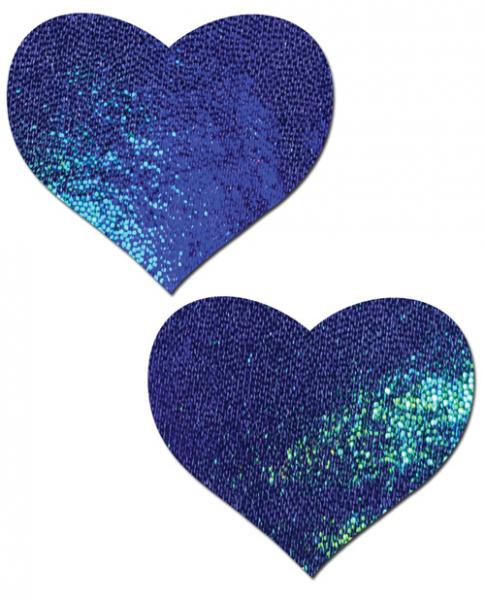 Pastease Blue Spectrum Liquid Heart Pasties O/S