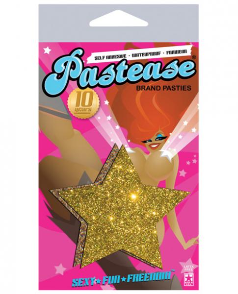 Pastease Gold Glitter Star O/S