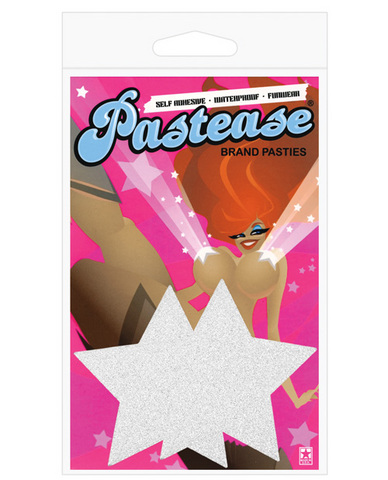 Pastease, silver glitter star o/s