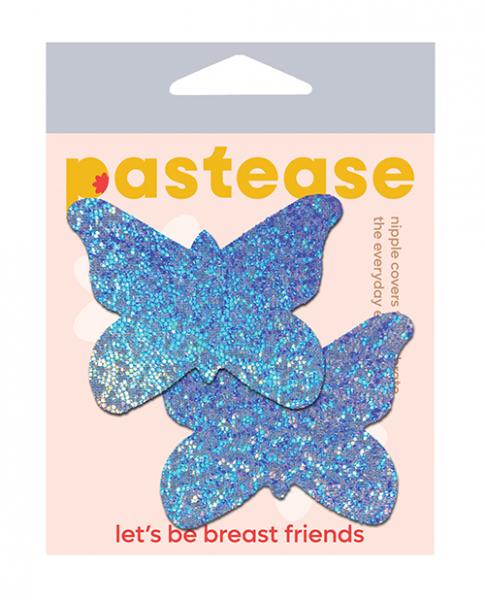 Pastease Premium Glitter Butterfly - Blue O/s - Click Image to Close