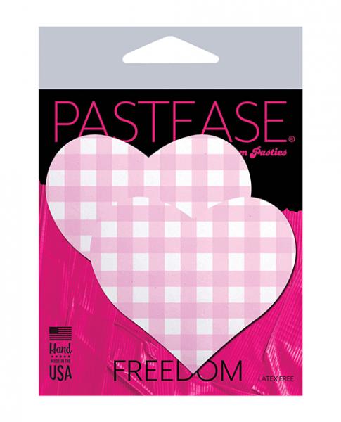 Pastease Premium Gingham Heart - Pink O/s - Click Image to Close