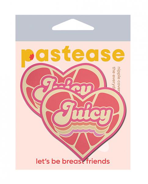 Pastease Premium Retro Heart Juicy - Pink Grapefruit O/s - Click Image to Close