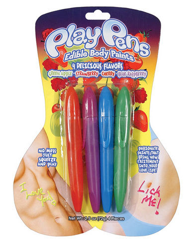 Play pens edible body paints