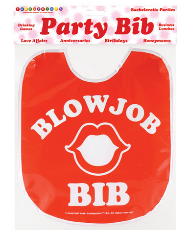 Blow job party bib