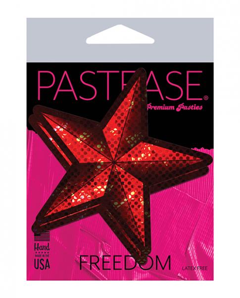 Pastease Diamond Thom Disco Nautical Star - Red O/s - Click Image to Close