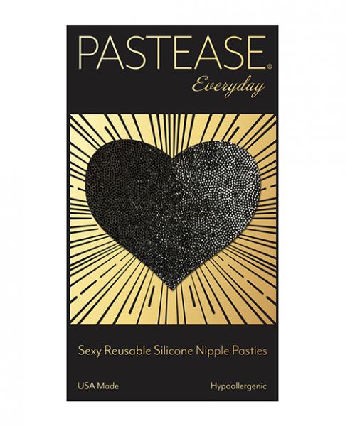 Pastease Reusable Liquid Heart - Black O/s - Click Image to Close