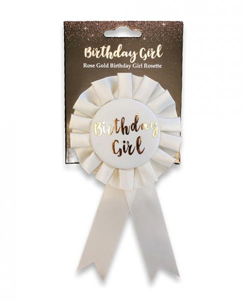 Birthday Girl Badge - Rose Gold - Click Image to Close