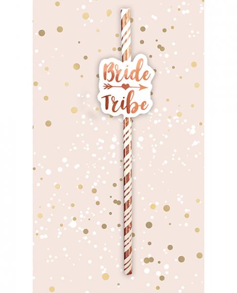 Bride Tribe Straws - Rose Gold Pack Of 6