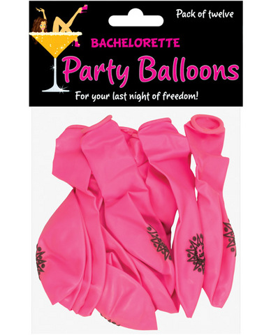 Bachelorette party balloons - pack of 12 - Click Image to Close