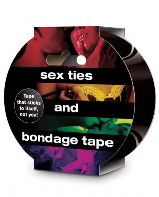 Sex ties and bondage tape - black - Click Image to Close