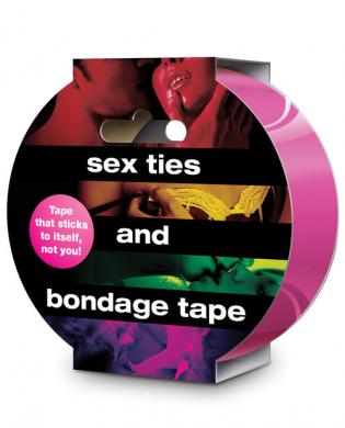 Sex ties and bondage tape - hot pink