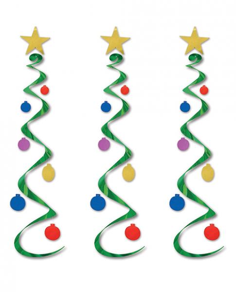 Holiday Tree Whirls DÃ©cor - Multi Color