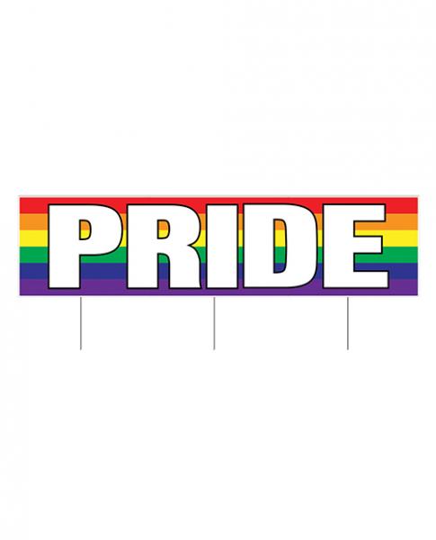 Plastic Jumbo Pride Yard Sign - Click Image to Close