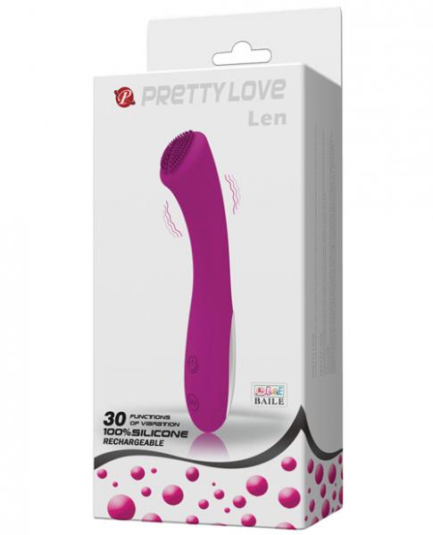 Pretty Love Len Rechargeable Wand 30 Function Purple - Click Image to Close