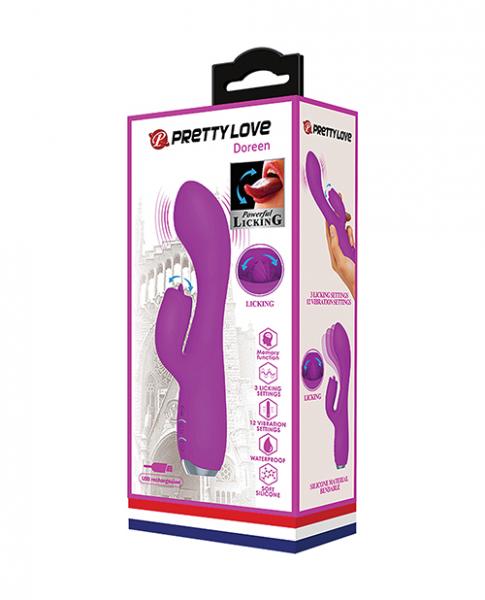 Pretty Love Doreen Licking Rabbit - Fuchsia - Click Image to Close