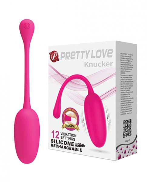 Pretty Love Knucker Remote Egg - Neon Pink - Click Image to Close