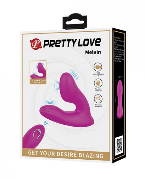 Pretty Love Melvin Dual Stimulator - Fuchsia - Click Image to Close