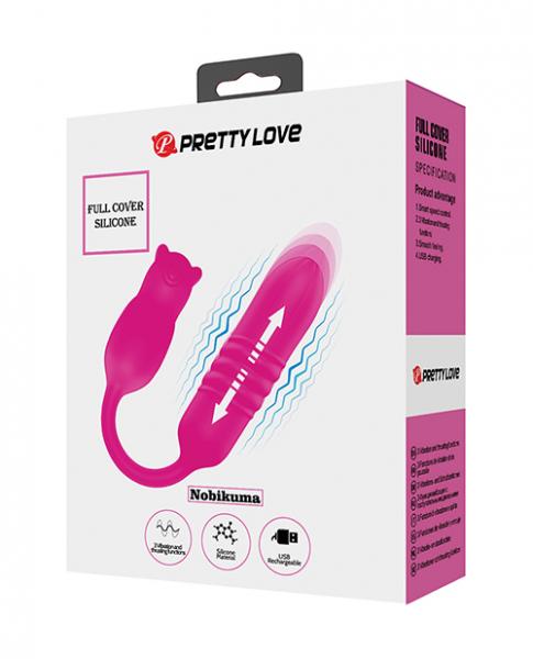 Pretty Love Nobikuma Thrusting Egg - Fuchsia - Click Image to Close