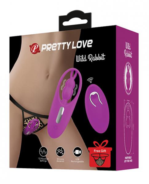 Pretty Love Wild Rabbit Panty Vibe W/free Panty - Fuchsia - Click Image to Close