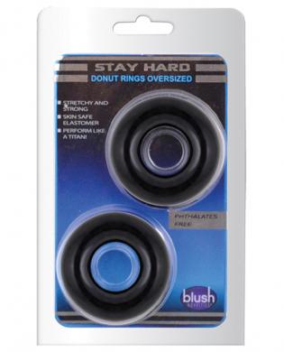 Blush Stay Hard Donut Rings - Oversized Pack of 2