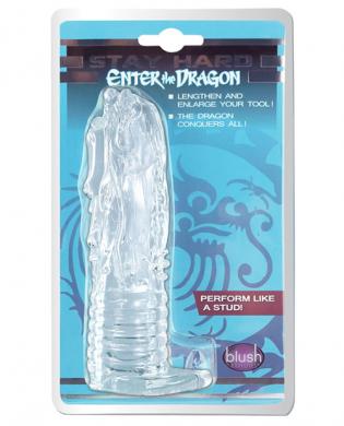 Blush Stay Hard Enter the Dragon Penis Sleeve - Clear