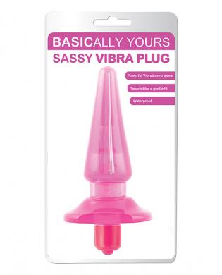 Blush sassy vibra anal plug - pink