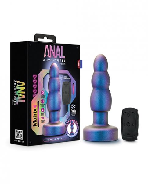 Blush Anal Adventures Matrix Kinetik Plug - Space Age Blue - Click Image to Close