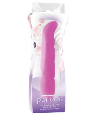 Blush purity g silicone vibrator - pink - Click Image to Close