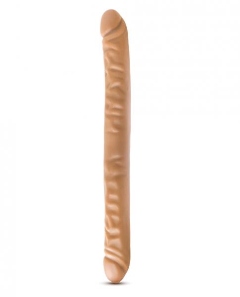 Dr Skin 18 inches Double Dildo Mocha Tan - Click Image to Close