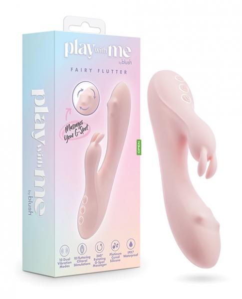 Blush Play With Me Fairy Flutter Rabbit Vibrator - Pink - Click Image to Close