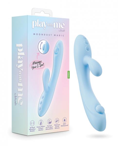 Blush Play With Me Moondust Magic Vibrator - Blue